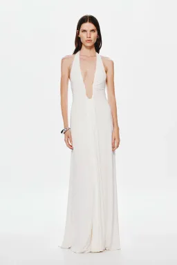 Misha Jennifer Cupro Maxi in White Size 8 for rent on The Volte - image 1