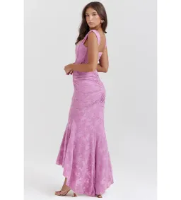 House of CB Cesca Floral Maxi Dress in Rose Pink Size 8/S for rent on The Volte - image 3