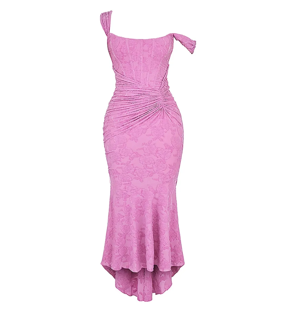 House of CB Cesca Floral Maxi Dress in Rose Pink Size 8/S - Image 5