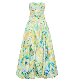 Aje Floral Haze Bubble Hem Maxi in Multicolour Size AU 6 for rent on The Volte - image 2