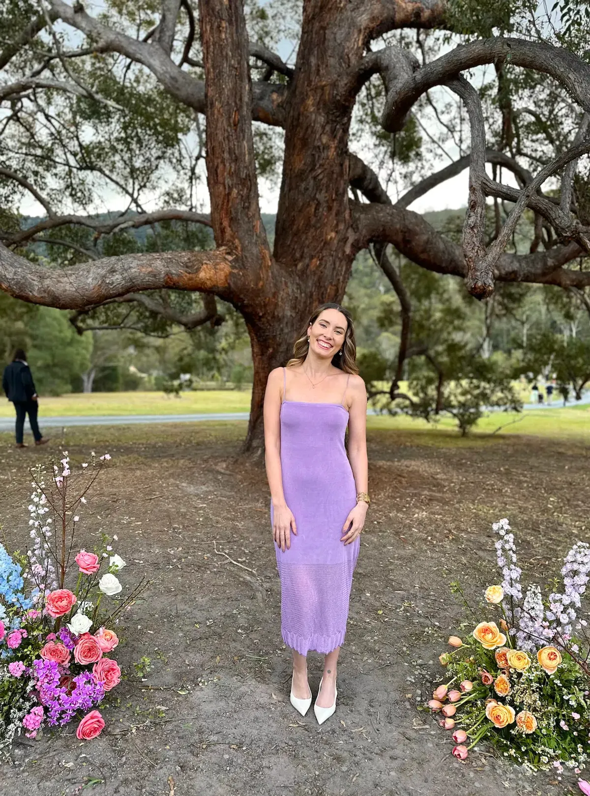 Kookai Marrakesh Knit Midi Dress Lilac Size 8 - Image 3