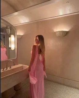 Raphaella Santana Ophelia Dress in Pink Size XS / AU 6 for rent on The Volte - image 6