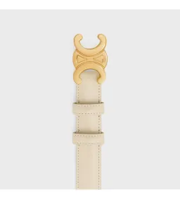 Celine Triomphe Belt in Pampa 2.5 CM in Size 80 for rent on The Volte - image 3