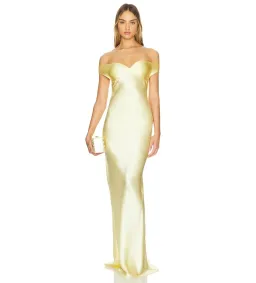 Natalie Rolt Bridget Gown Lemon Size 0/AU 6 for rent on The Volte - image 1