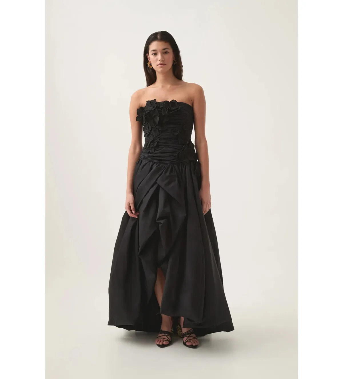 Aje Black Splendour Flower Gown in Black Size AU 4 - Image 1