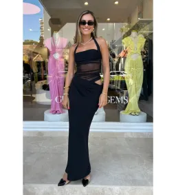 Benni Gina Halter Dress Black Size 6 for rent on The Volte - image 2