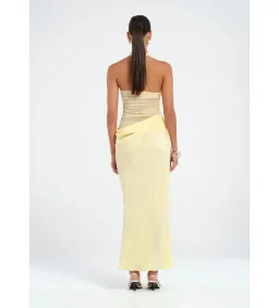 Benni Gina Halter Maxi Dress Butter Size 8 for rent on The Volte - image 3