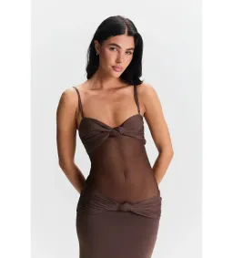 Sasha Therese Amara Maxi Dress Brown Size XS/AU 6 for rent on The Volte - image 2