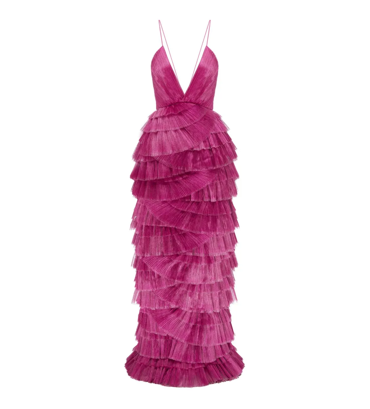 Alice McCall Making Me Blush Tiered Ruffle Gown Pink Size AU 8 - Image 6
