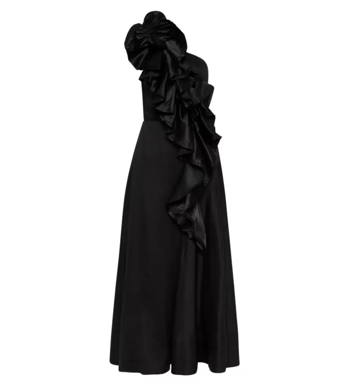 Aje Adelia Ruffle Midi Dress Black Size S/AU 8 - Image 5