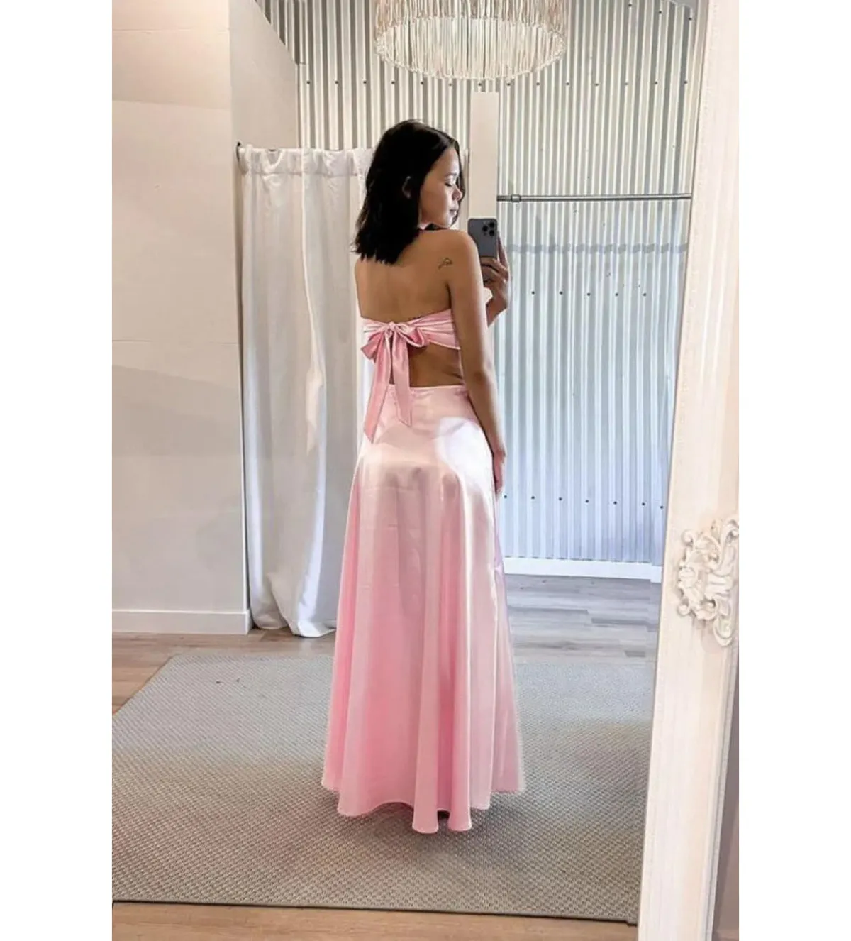 Lane + Sass Lucy Gown Baby Pink Size S/AU 8 - Image 4