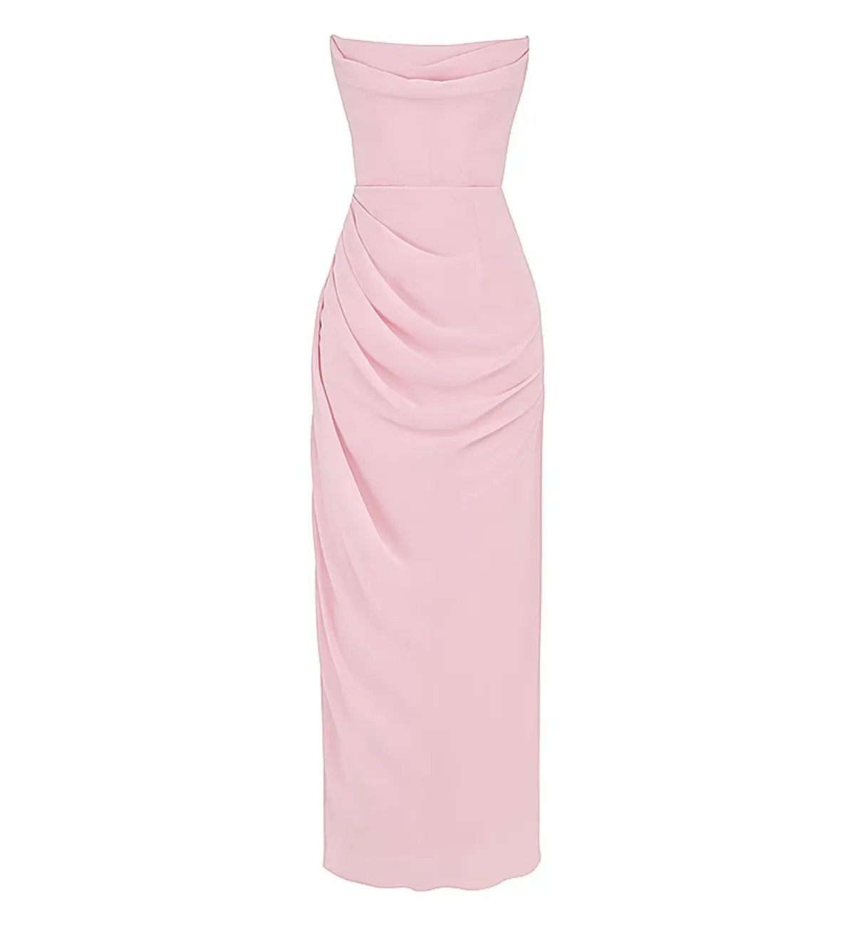 House of CB Adrienne Strapless Gown Pink Quartz Georgette Size XS / AU 6 - Image 6
