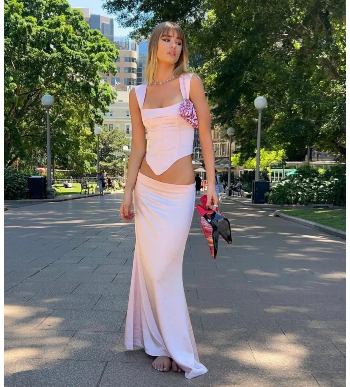 I am Delilah Valerie Corset and Maxi Skirt Set Petal Size S/AU 8 - Image 4