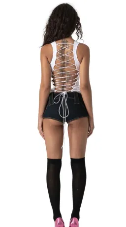 Bye Bambi Yurah Singlet in White Size 8/S for rent on The Volte - image 3