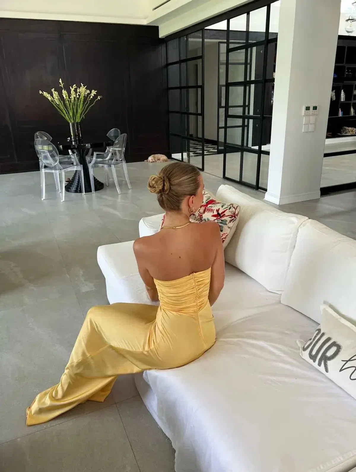 Hntr The Label Inka Gown in Gold Sun Size S/AU8 - Image 2