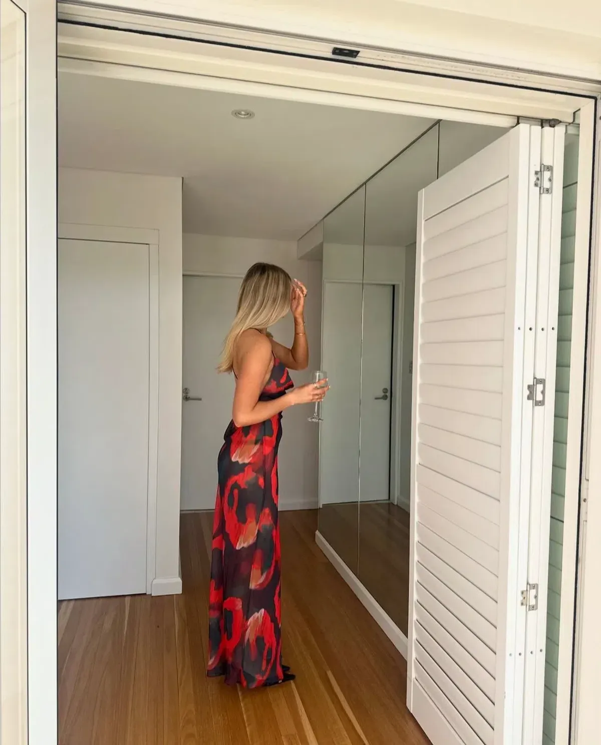 Sasha Therese Serene Dress Maxi Red Size AU 6 - Image 5