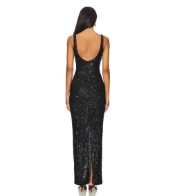 NBD Janhvi Maxi Dress Black Size AU 6 for rent on The Volte - image 2