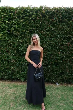 Aje Soundscape Maxi Dress in Black Size AU 8 for rent on The Volte - image 1