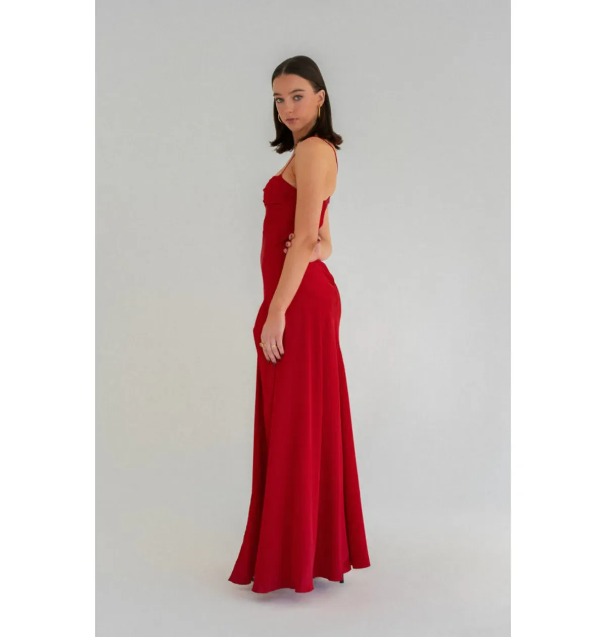 HNTR the Label Gaia Gown in Wine Size XS / AU 6  - Image 2