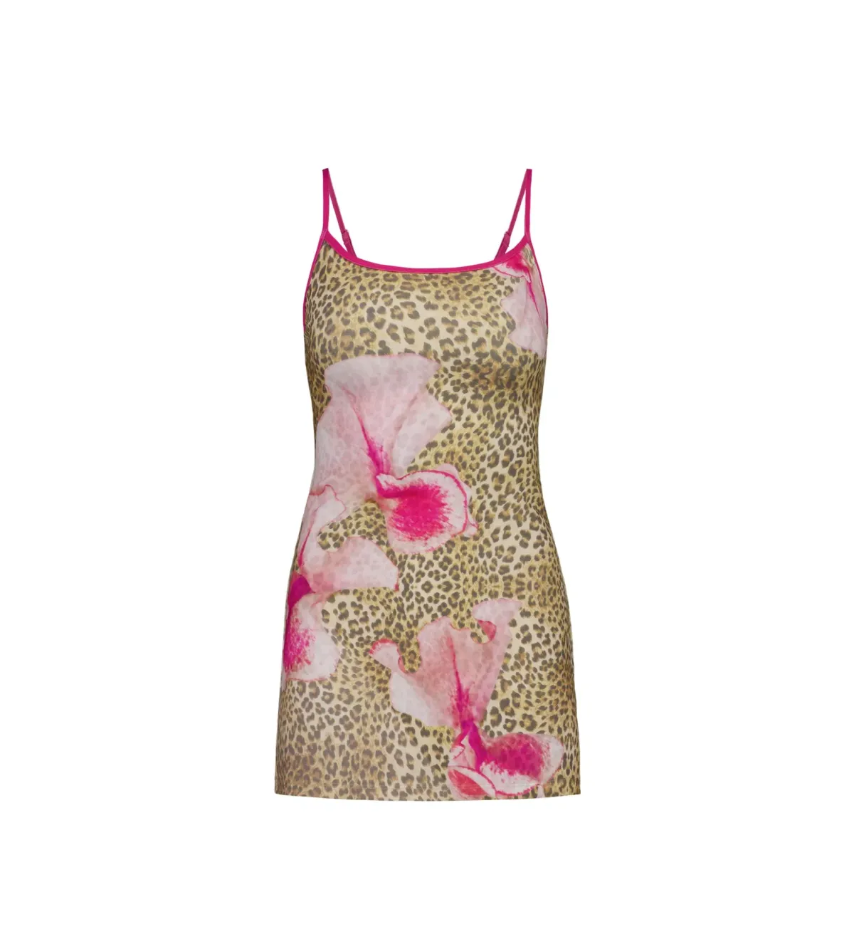 With Harper Lu Fitted Mini Dress in Fuchsia Leopard Size S/AU 8 - Image 4