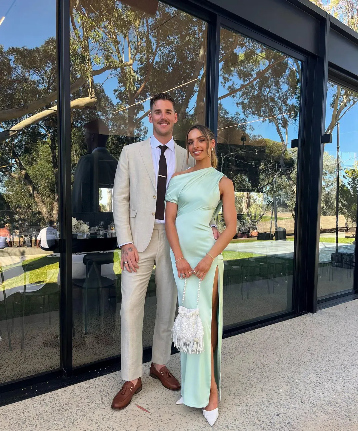 Lexi Jayne Maxi Dress in Mint Size AU 6 - Image 3