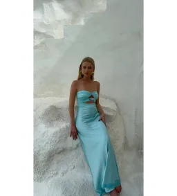 HNTR the label Inka Gown Aqua Size AU 8 for rent on The Volte - image 2