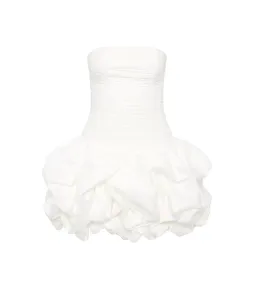 Aje Violette Bubble Hem Mini Dress in Ivory Size 8 for rent on The Volte - image 5