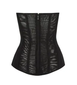 Leau White Muse Mesh Corset Top in Black Size AU 12 for rent on The Volte - image 4