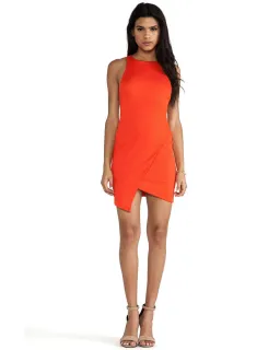 Bec & Bridge Isis Angle Dress Orange Size AU 6 for rent on The Volte - image 1