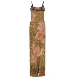 With Harper Lu Slip Dress in Mesh Leopard Size S / AU 8 for rent on The Volte - image 7