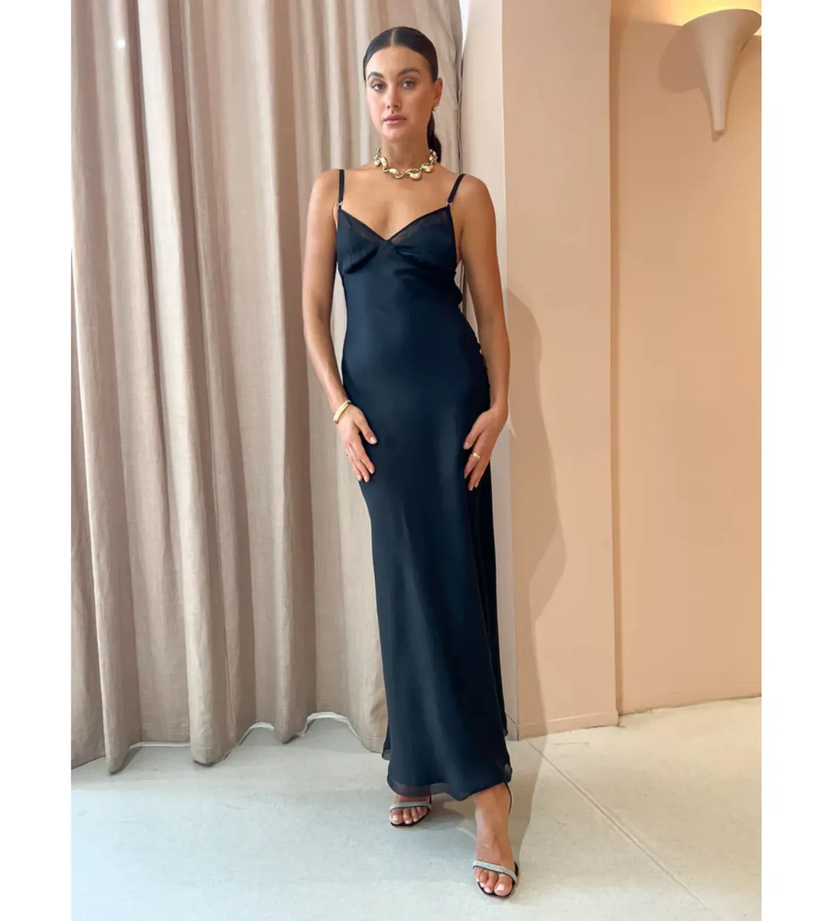 Bec Bridge Joelle Maxi Black Size M/AU 10 - Image 1