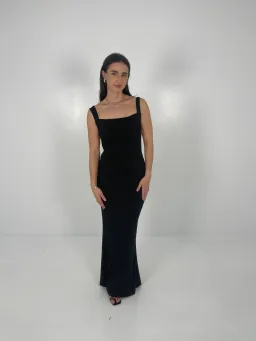Effie Kats Helena Gown in Black Size M/AU 10 for rent on The Volte - image 1