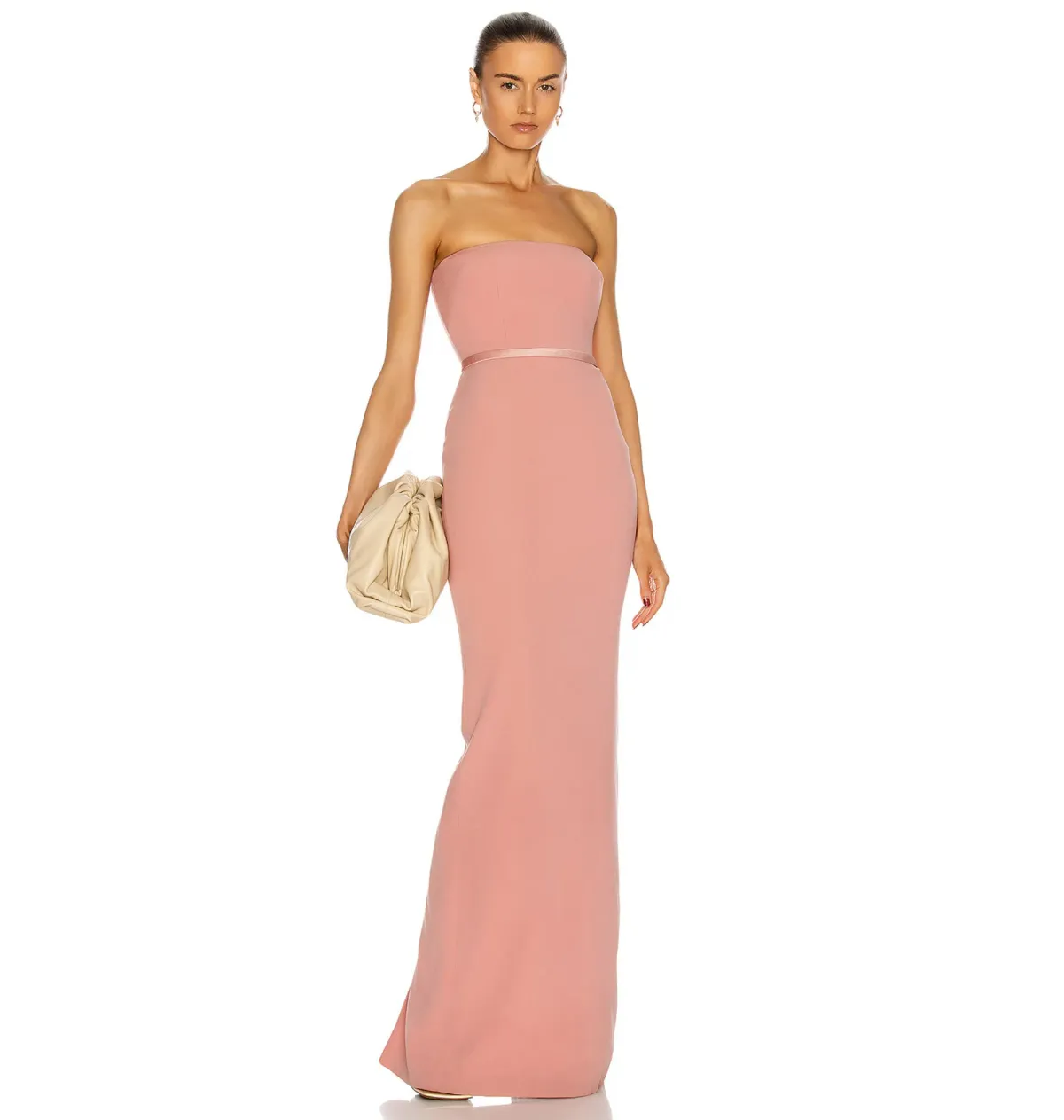 Alex Perry Cassidy Strapless Column Gown Pink Size AU 6 - Image 1