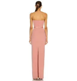 Alex Perry Cassidy Strapless Column Gown Pink Size AU 6 for rent on The Volte - image 2