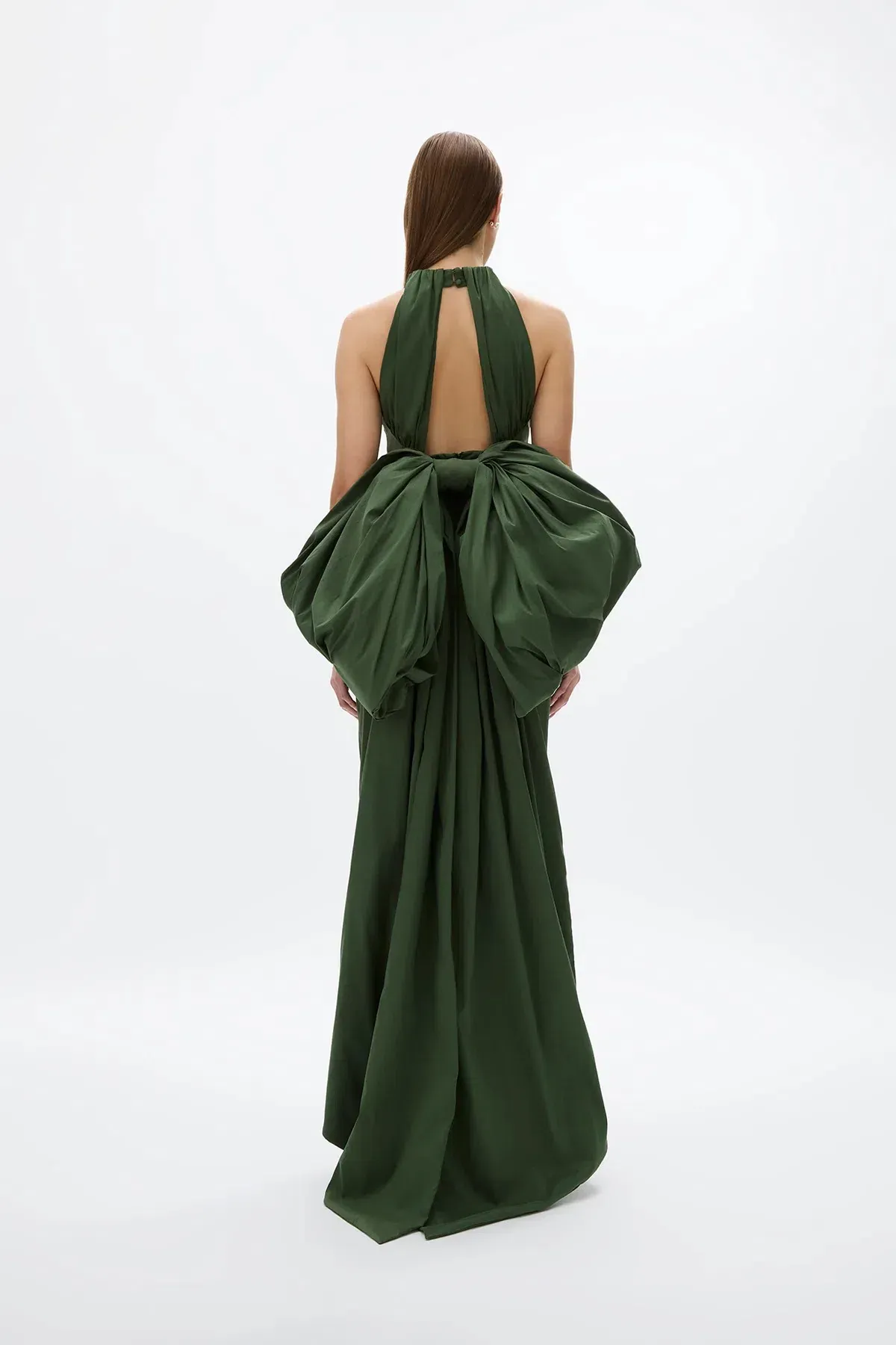 Rachel Gilbert Lottie Gown; Forest Green; size 12 - Image 4