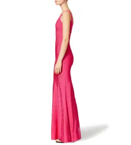 Herve Leger Pink Ellen Bandage Gown Size 10/S for rent on The Volte - image 2