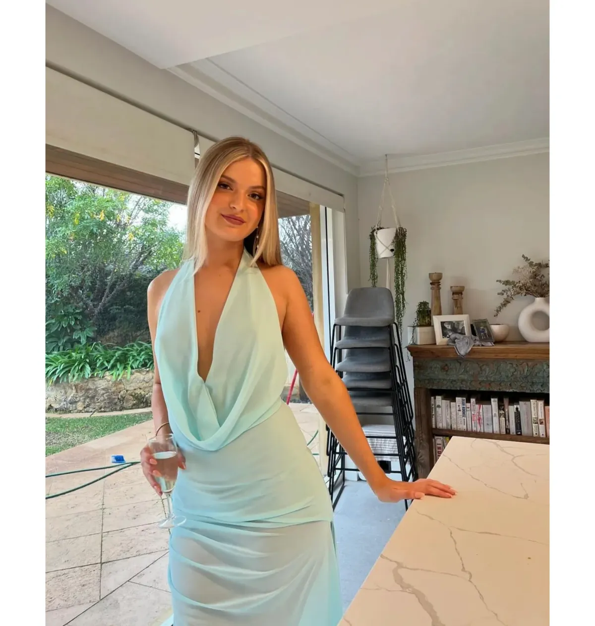 Natalie Rolt Anastasia Maxi Dress Blue Size 0 / AU 6 - Image 2