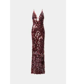 MISHA Sapphire Sequin Maxi Dress Fig Size 4 for rent on The Volte - image 3