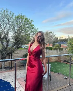 Ruth Tarvydas  Goddess Maxi Gown Red Size 8 for rent on The Volte - image 1