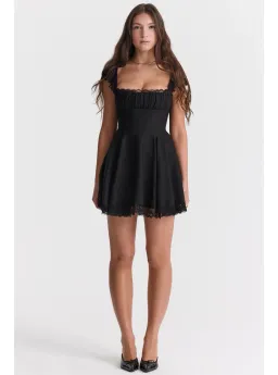 House Of CB Kaia A-Line Mini Dress Black Size XS / AU 6 for rent on The Volte - image 1