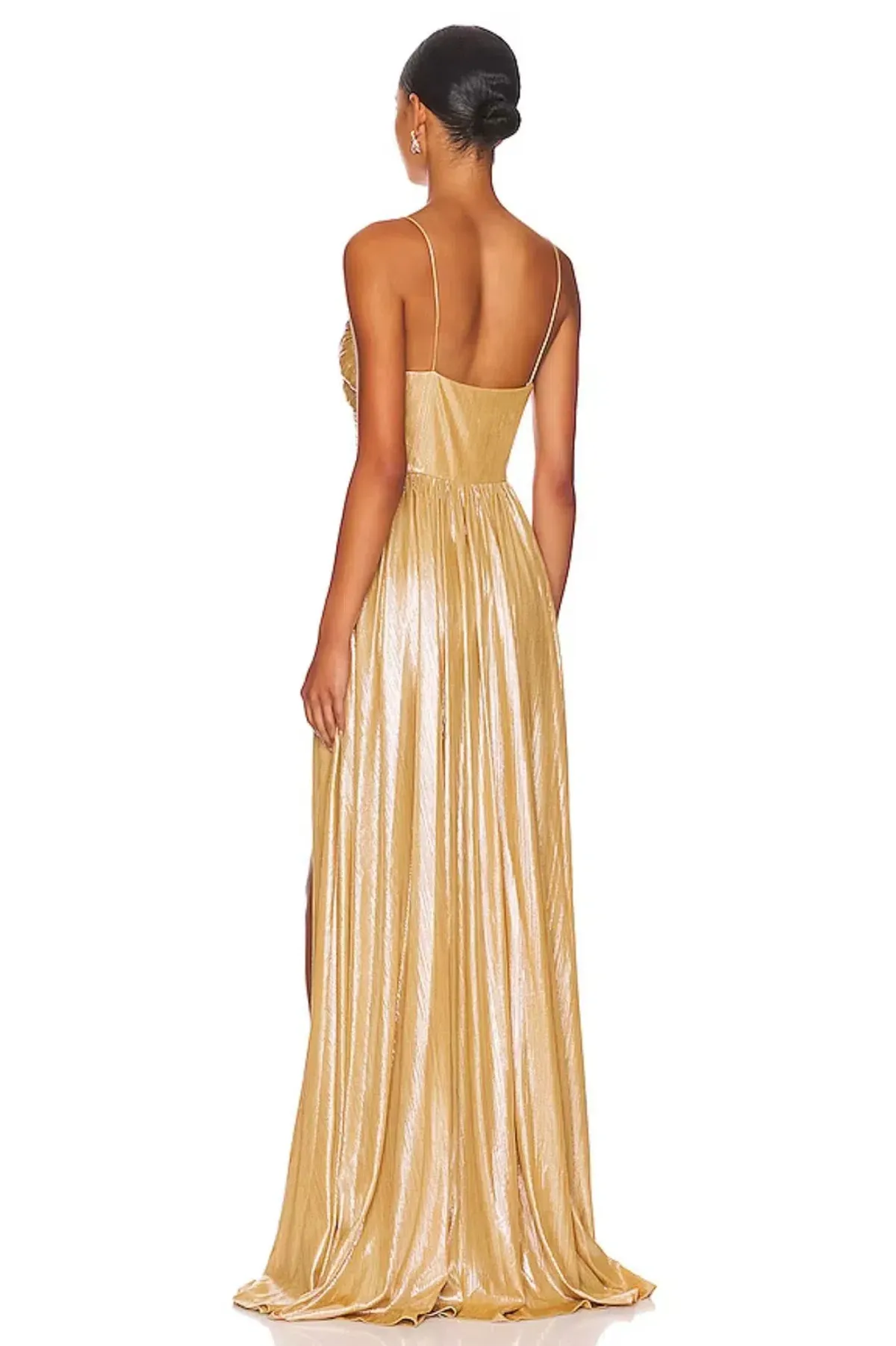 Retrofête  Doss Maxi Gown Gold Size 6 - Image 3