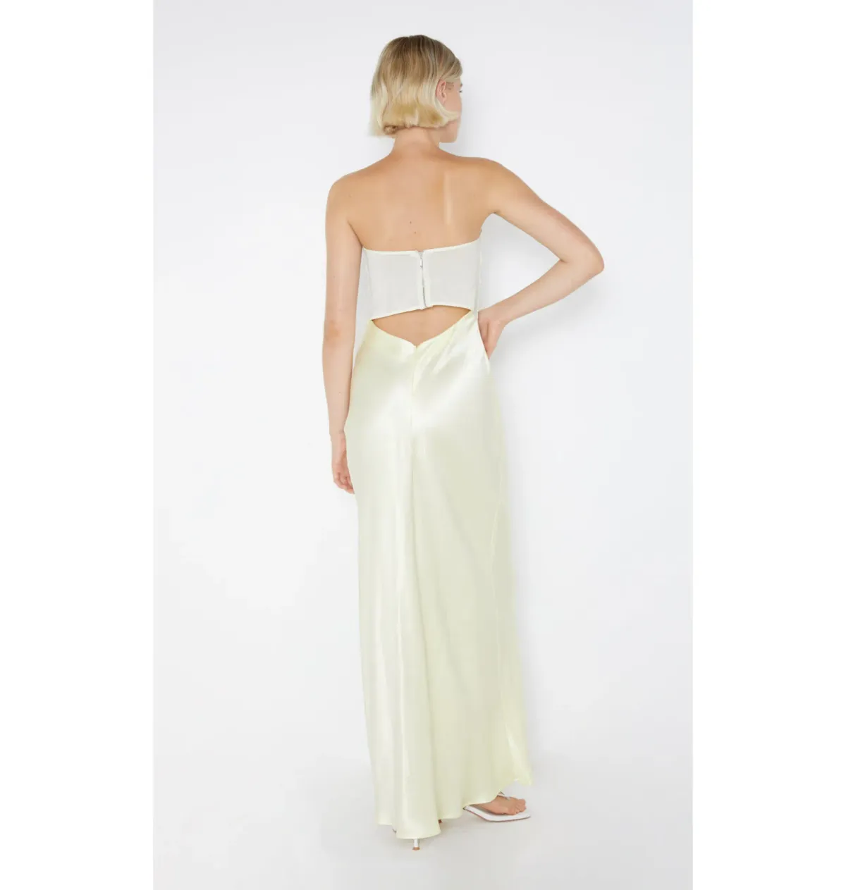 Bec & Bridge Halle Strapless Gown Yellow Size AU 10 - Image 2