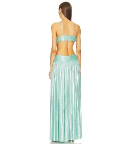 Retrofête Thea Maxi Dress Blue Size 8 for rent on The Volte - image 3