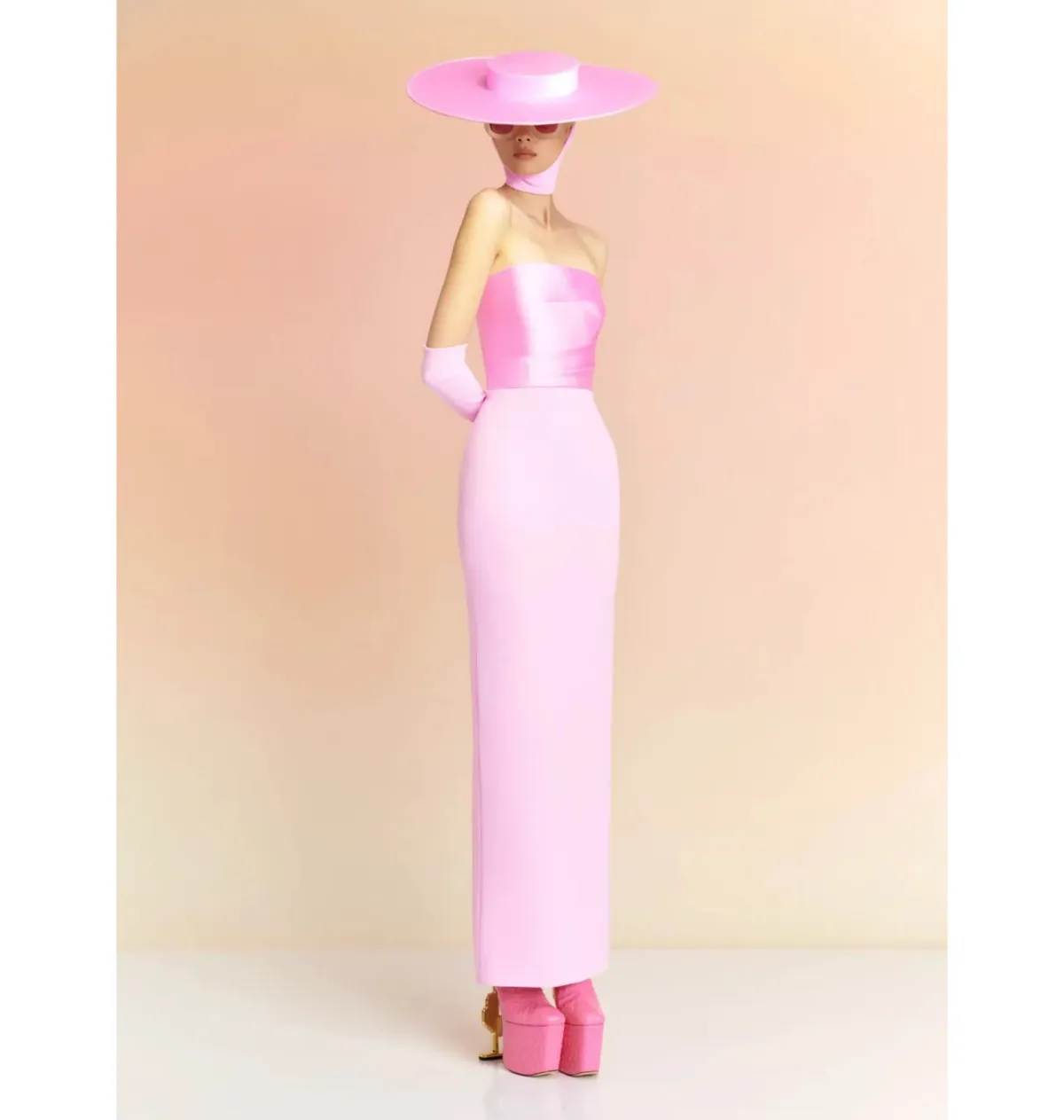 Solace London Afra Maxi Dress Pink Size 6 - Image 2