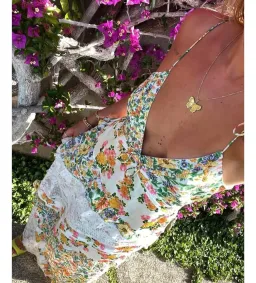 For Love & Lemons Green Rosalyn Maxi Size XS/ AU 6 for rent on The Volte - image 3