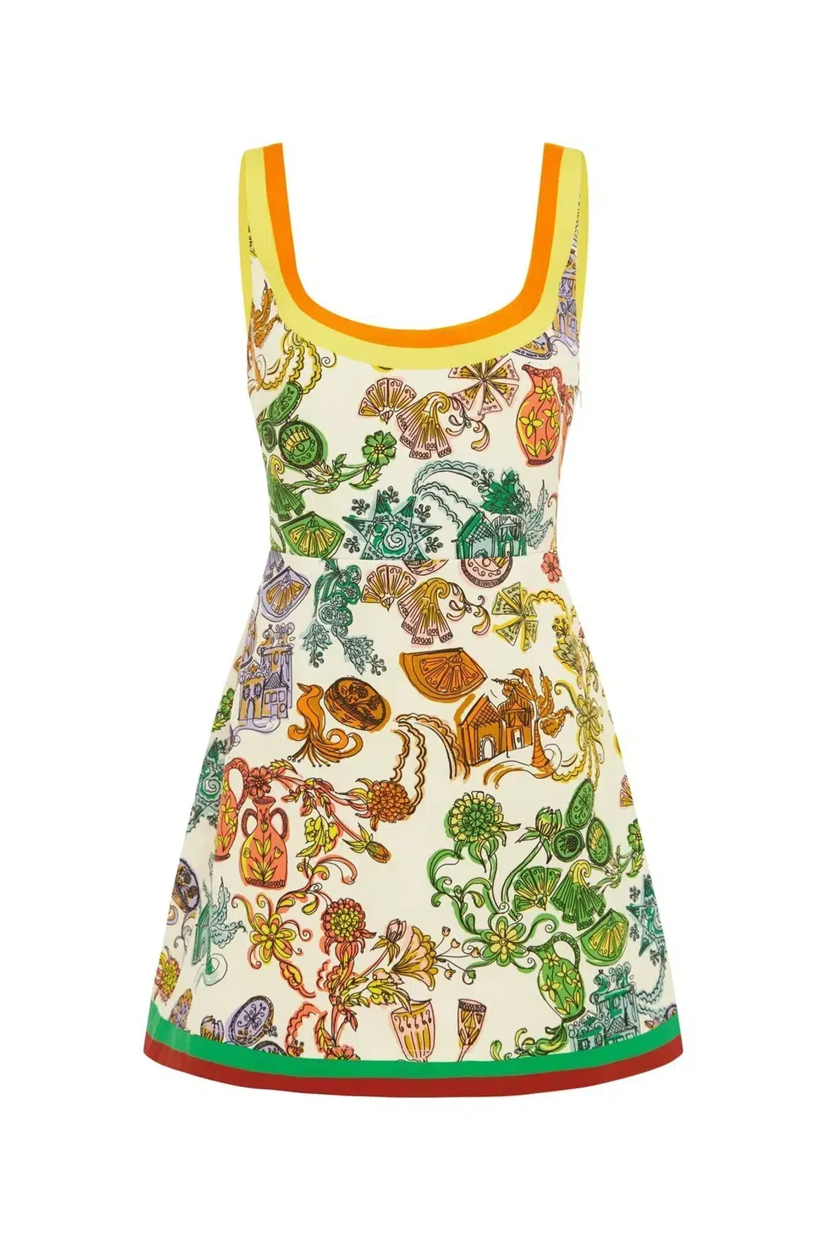 Alemias Fiesta Mini Dress Print Size 12 - Image 5