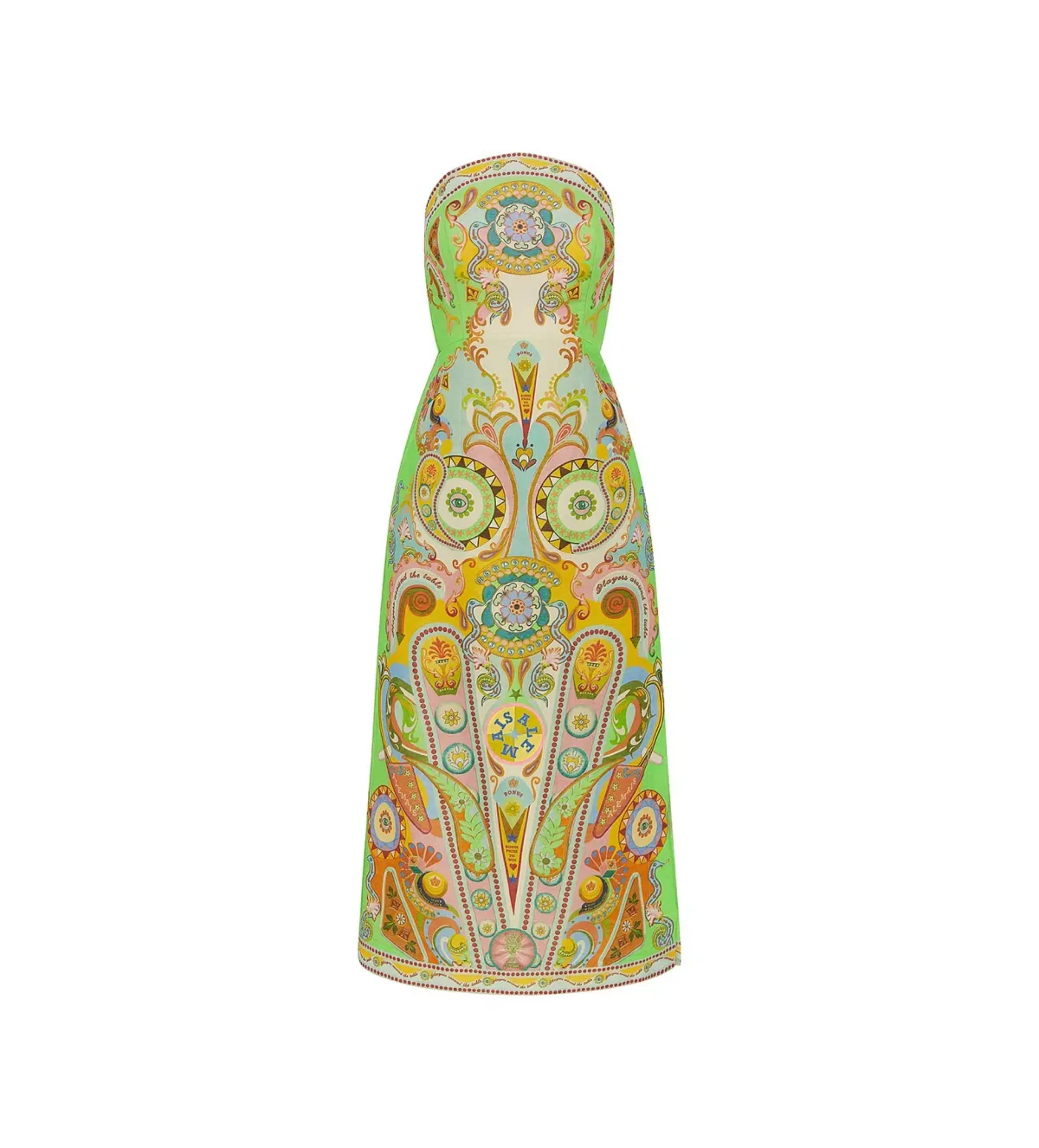 Alemais Pinball Bodice Midi Dress Multi Size 12 - Image 3