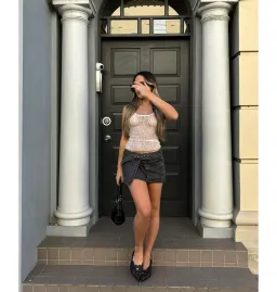 Gimaguas Diana Mini Skirt Black Size 36 / AU 8 for rent on The Volte - image 1