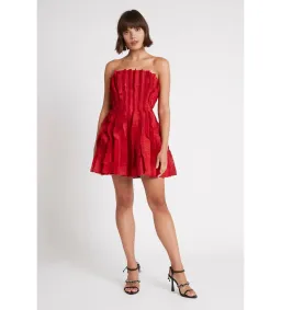 AJE Hybrid Mini Dress Red Size 6 for rent on The Volte - image 1