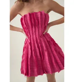 AJE Hybrid Sleeveless Mini Dress Fuschia Rose Size 10  for rent on The Volte - image 2